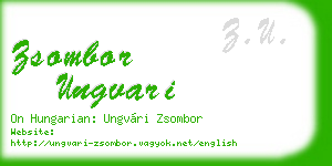 zsombor ungvari business card